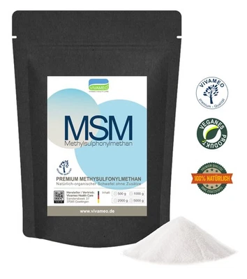 MSM 2 kg Pulver Methylsulfonylmethan | Organischer Schwefel | Reinheit 99,9 % - Bild 1 von 4