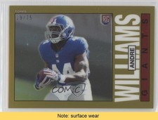 2014 Topps Chrome 1985 Design Gold Refractor 29/75 Andre Williams #38 READ 0w8