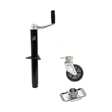 5,000 lbs Top Wind A-Frame Trailer Jack with Foot Plate & 6" Caster Wheel