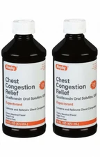 2 Pack Rugby Chest Congestion DM Cough & Congestion Syrup 16 Oz (473 ml) Each