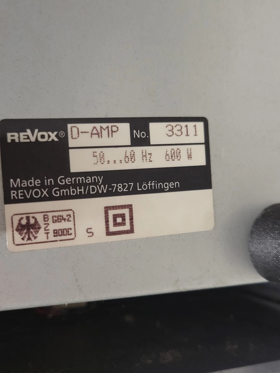 Módulo amplificador REVOX D-AMP 3311 con pantalla defectuosa!!!