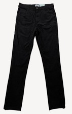 Class Club Boys Black Corduroy Modern Fit Adjustable Waist Pants Size 18 NWT