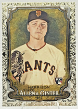 Kyle Harrison 2024 Topps Allen & Ginter #72 Gold Foil Filigree /50