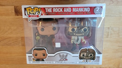 The Rock and Mankind Mick Foley Funko Pop 2 Pack Set