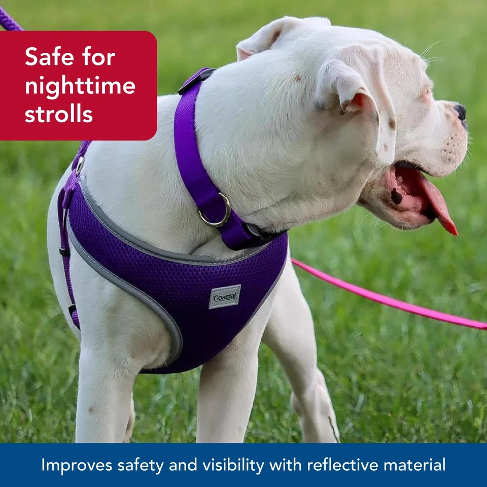 Arnés ajustable envolvente reflectante suave para mascotas - Arnés para perros sin tirar... Foto 3 de 4