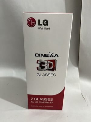LG Cinema 3D Glasses - Black - 2 Pair, BRAND NEW