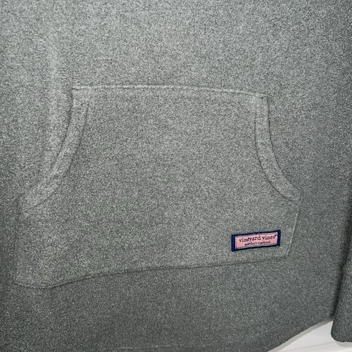 Vineyard Vines Girls' Lightweight Fleece Button Shoulder Tunic Gray Medium 10-12 - Picture 6 of 8