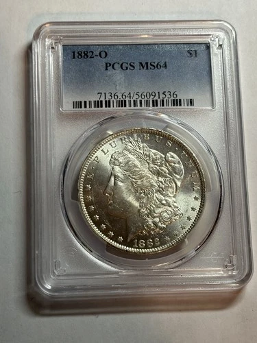 1882-O Morgan Silver Dollar PCGS MS64 S$1 Better Date New Orleans Mint