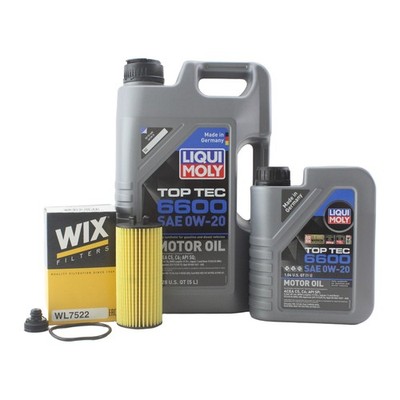 6L Liqui Moly TopTec 6600 0W20 Wix Engine Oil Change Kit for F39 F48 F56 F57 F60
