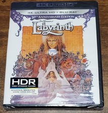 Labyrinth 30th Anniversary Edition  4K  Blu-ray  Brand New Factory Sealed