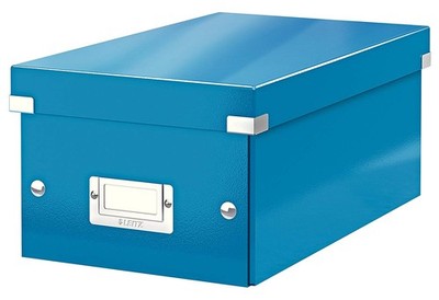 LEITZ DVD Ablagebox Click & Store WOW blau