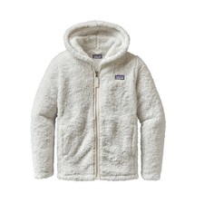 Patagonia Los Gatos Hoody Girls Size Small 7-8 Sherpa Pile Fleece Jacket White
