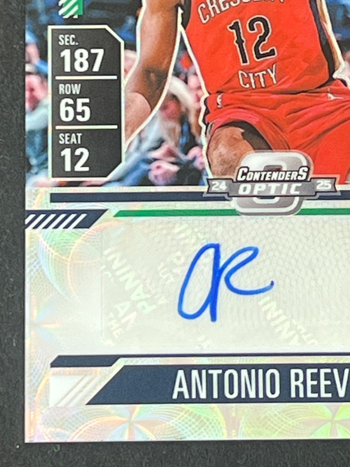 Antonio Reeves 2024-25 Mosaic Season Ticket RC Auto #ed 1/1 view 5