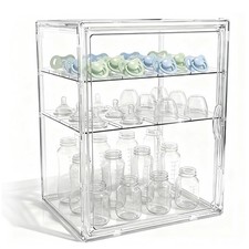 X-LARGE Baby Bottle Organizer, Upgraded Bottle Storage Organizer Baby for Cou...