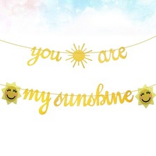 My First Birthda Decorations Baby Bunting Flags Hanging Banner for Birthday