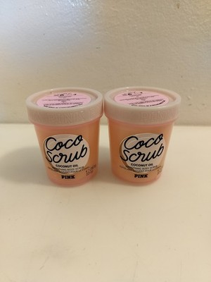  Victoria's Secret Pink Coco Scrubs Coconut oil 10 Fl. Oz  Lot Of 2 (New)