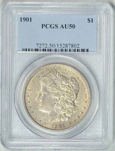 1901  PCGS  AU50  MORGAN DOLLAR  **  Tough Date  **  #15287802