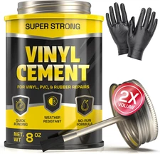 8 Oz Vinyl Cement Glue - Non-Brittle, Zero Shrinkage & Watertight Seal, Contact 