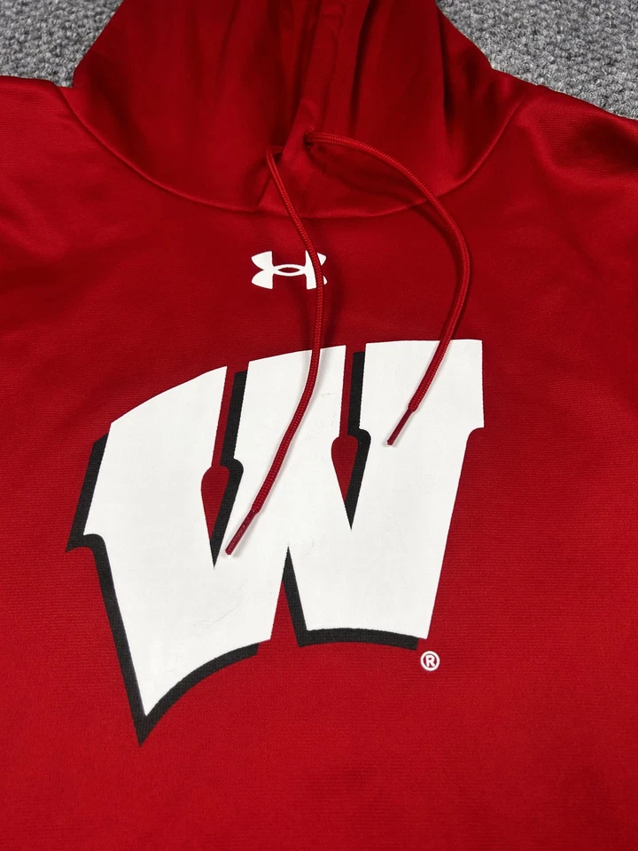 Sudadera con Capucha Wisconsin Badgers Para Hombres 2XL NCAA Baloncesto Pullover Sudadera Bajo Foto 2 de 4