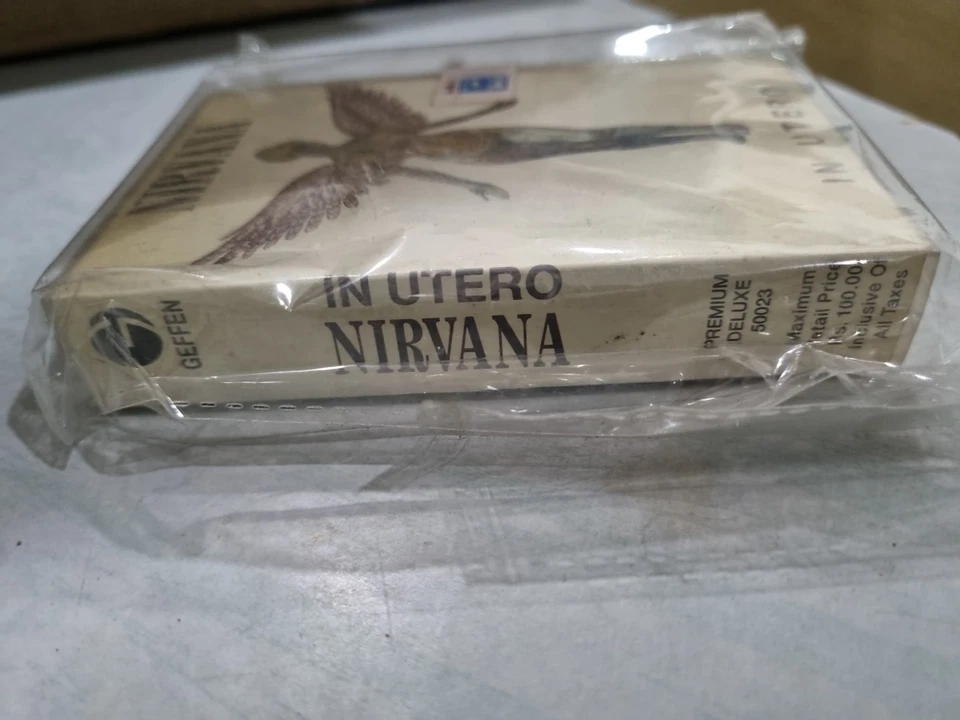 Nirvana In Utero INDIA EDITION CLAMSHELL CASSETTE SEALED MINT TAPE 1998 GEFFEN - Image 2 of 4