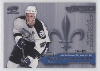 2001 Pacific Collectors International Montreal 94/499 Vincent Lecavalier #9 t4m