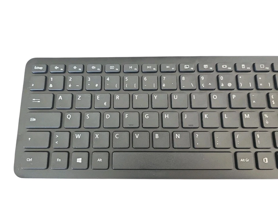 Microsoft Bluetooth Keyboard Tastatur QSZ-00005 Schwarz AZERTY Französisch - Bild 3 von 4