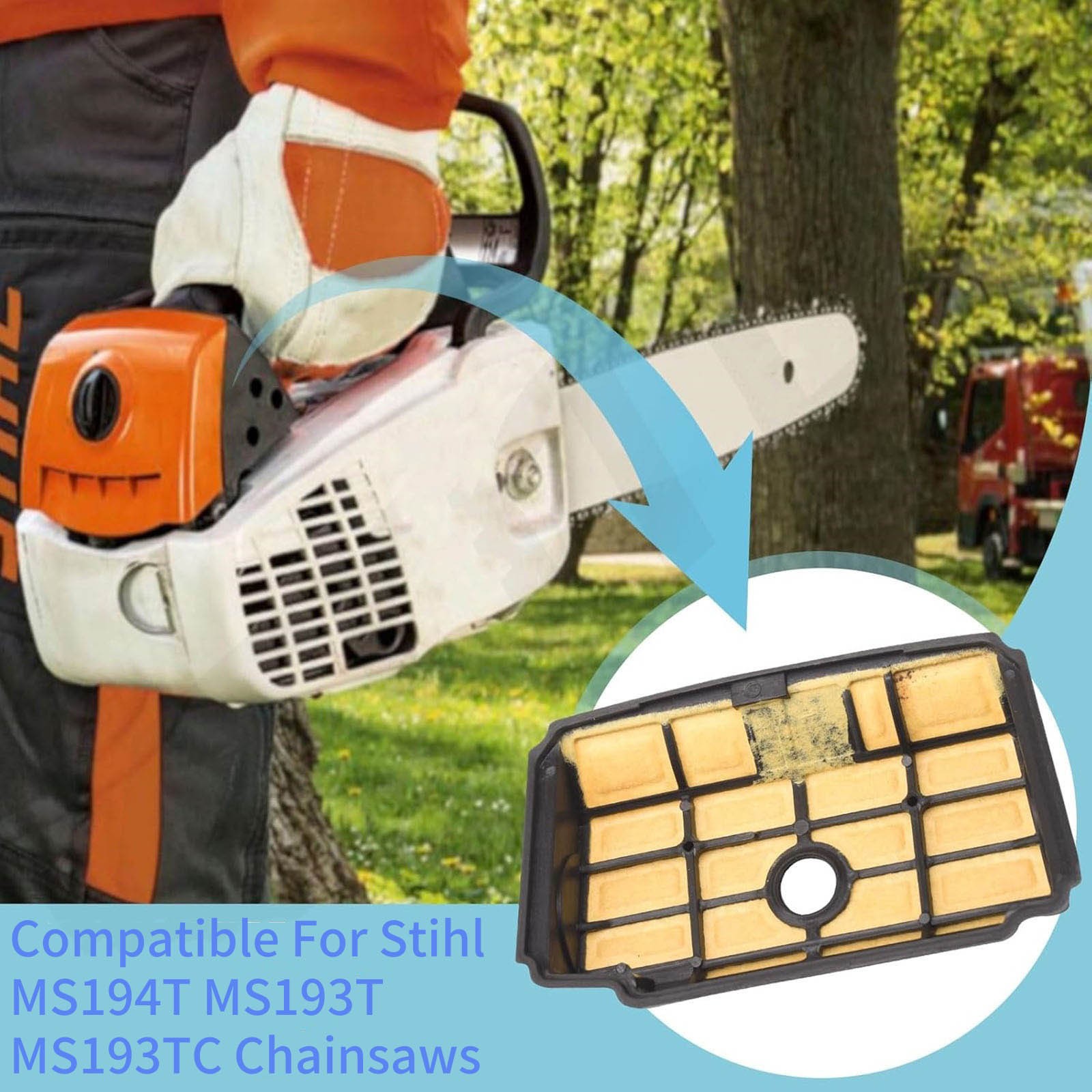 High Quality Air Filter Cover Kit Replacement For Stihl MS193T MS193TC MS194T