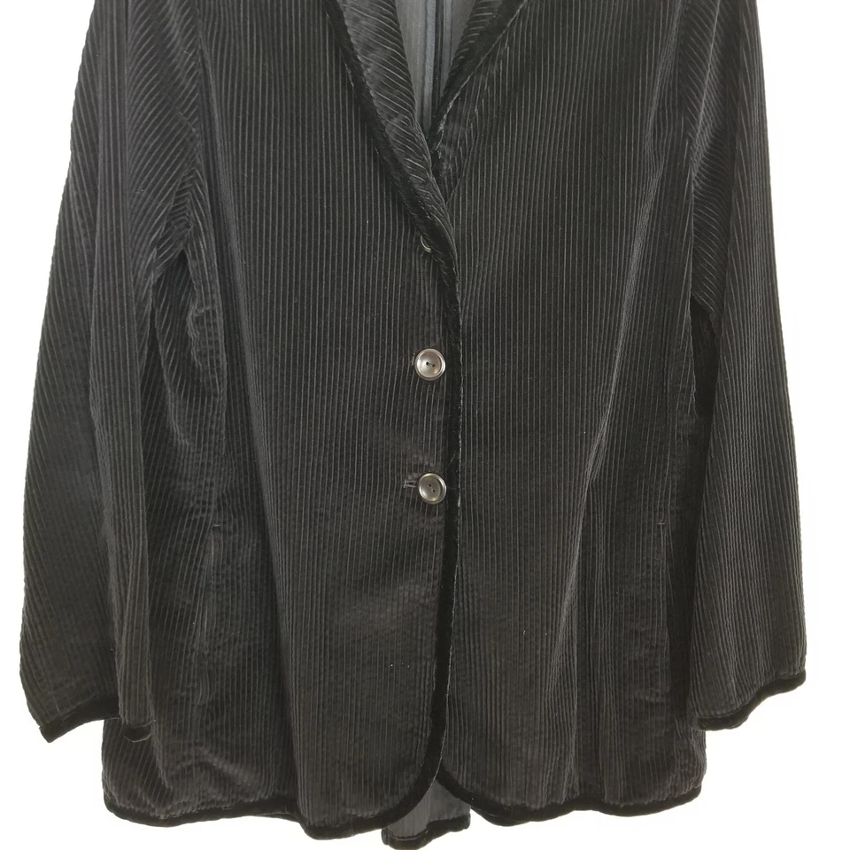 Chaqueta Blazer J.Jill Mujer Pana Talla L Abotonada Informal Exterior Clásica Algodón Foto 3 de 4