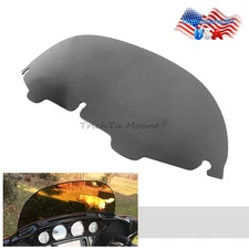 For Harley Electra Street Glide FLHX 1996-13 7" Smoke Wave Windshield Windscreen