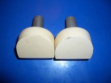 New Old Stock Toe Stops in the NO Box White......1 5/8 in x 1 3/4 in