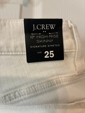 J.Crew 10" High-Rise Skinny Jeans NWT Size 25