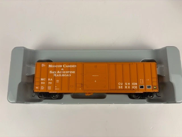 HO Athearn 92507 Moscow Camden & San Augustine 50’ FMC 5347 Boxcar MCSA #6079 - Image 4 of 4