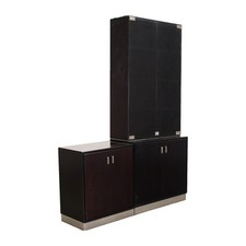 Mobili Design Formanova Impiallacciati Palissandro Vetro Fumè Anni 70 Italia