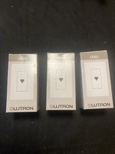 3 Lutron CA-PJH-BL CA-PJ-BL Black Phone Jack Lot Of 3 