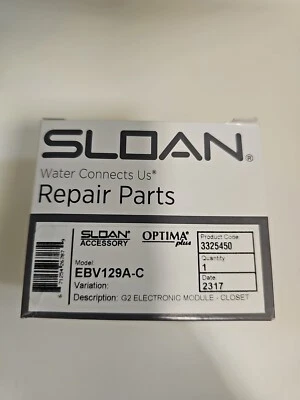 Sloan EBV-129A-C G2 Electronic Module for Water Closet