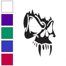Vampire Skull Tribal, Vinyl Decal Sticker, Multiple Colors  Sizes 715
