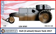 1/35 Holt 3-Wheel Steam Tank Tamiya, Meng, Resicast, Takom, CSM, Roden Commander