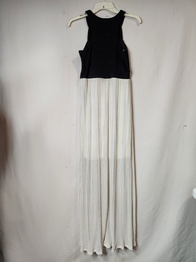 NWT Rue 21 Medium Maxi Dress Black White Glitter Women's M Medium Wedding  Prom | eBay