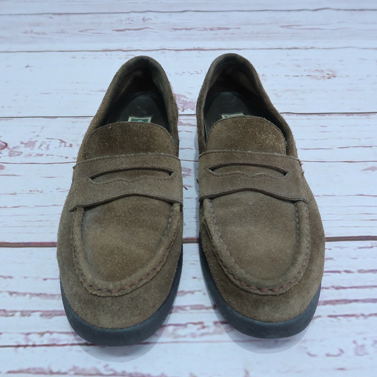 NEW Cole Haan PINCH Hand Sewn Suede Brown & Green Loafers Size 8.5 Cole Haan Pinch Maine Classic Womens Sz 5.5 | Mercari main image 4