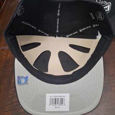 Florida Launch Lacrosse 47 Captian Brand Snapback Hat Black Cap