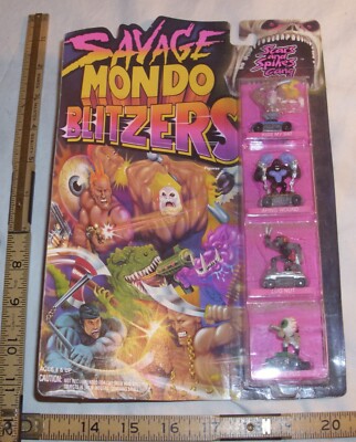 KENNER SAVAGE MONDO BLITZERS SCARS AND SPIKES GANG 1991 MOC | eBay