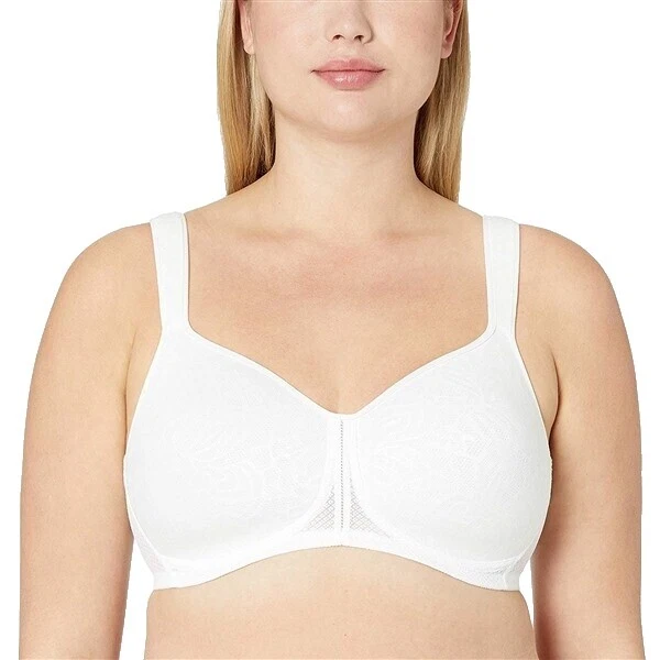 华歌尔白色纯色文胸和胸罩套装女