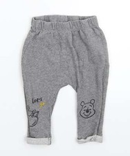 Disney Baby Grey Cotton Blend Sweatpants Size 9-12 Months