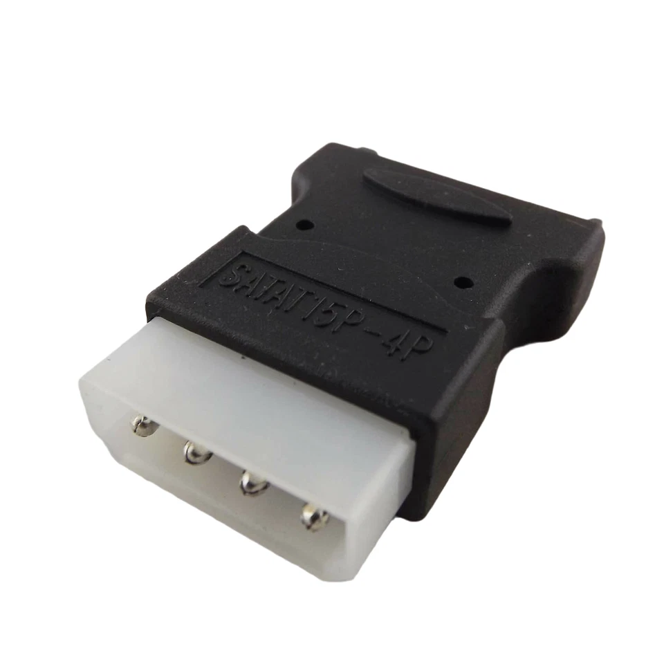 1x 4 Pin Molex PC IDE Male To 15 Pin SATA Male Power Adapter Convertor Connector - Image 3 of 4