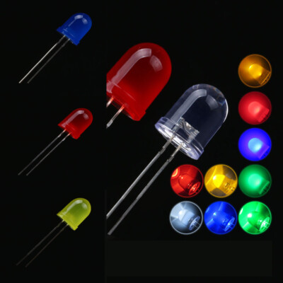 10 Stck. DIP 10 MM/F10 LED Leuchtdiode Highlight Lampe Perlen Multicolor