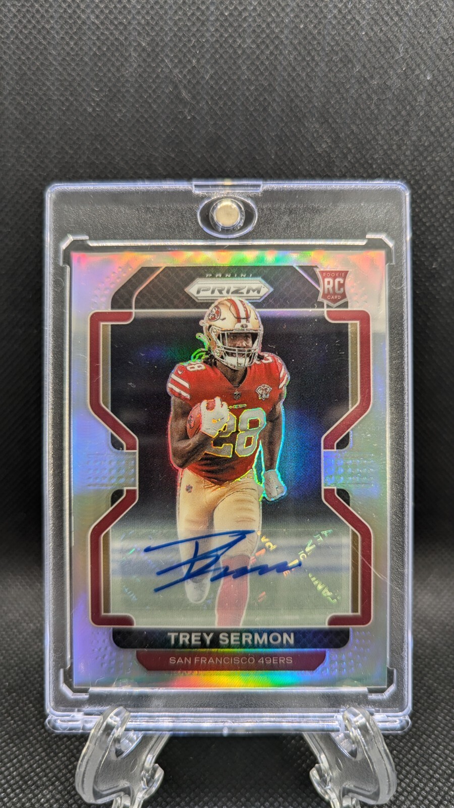 TREY SERMON 2021 PANINI PRIZM SILVER AUTO ROOKIE #354 RC INDIANAPOLIS COLTS