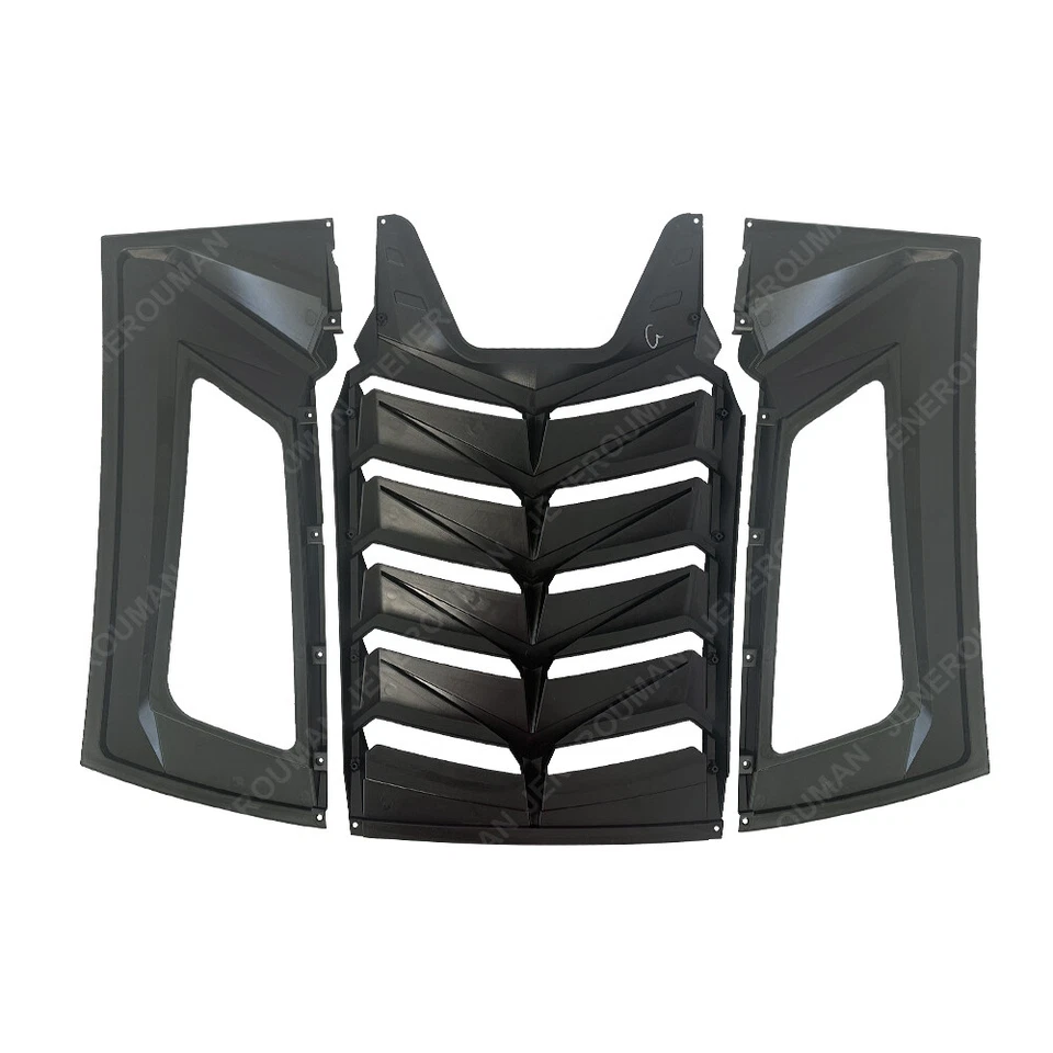 New Style For 11-23 Dodge Charger Rear Window Louver Sun Shade Vent Glossy Black Foto 4 de 4