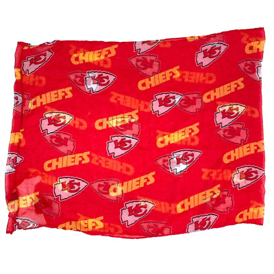Kansas City Chiefs Sheer Infinity Red Yellow Scarf 26'' x 34'' Little Earth