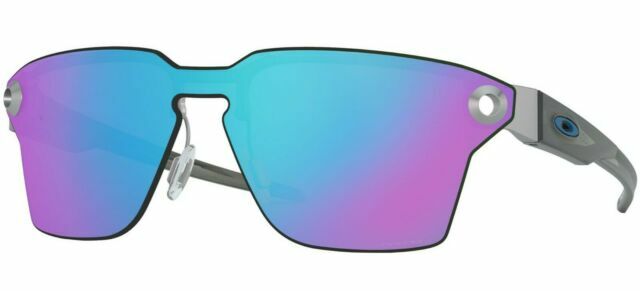 Oakley Lugplate Men's Sunglasses - Satin Chrome Frames with Prizm