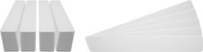 190 12" Record Shelf Index Divider Cards - 2"x13-3/4" - White HEAVY DUTY 60mil
